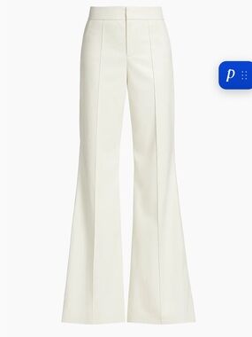 Alice + Olivia Dylan Faux Leather Flare Trousers